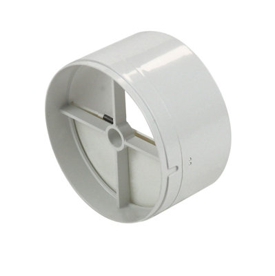 Manrose In Line Backdraught Shutter 100mm/4Inch Extractor Fan Draught Shutter from B&Q