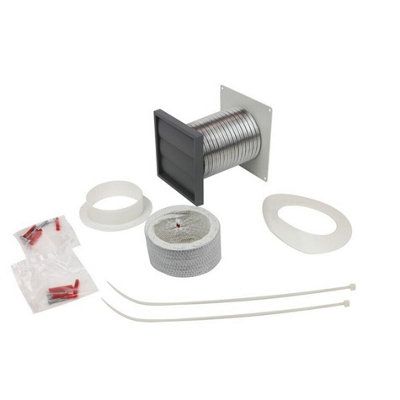 Manrose 41703 Tumble Dryer Venting Kit 100mm With Grey Gravity Grille from B&Q