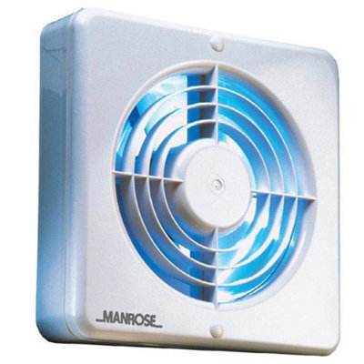 Manrose 150mm 6" Axial Extractor Fan With Humidity Control For Bathrooms & KitchensXf150Bh from B&Q