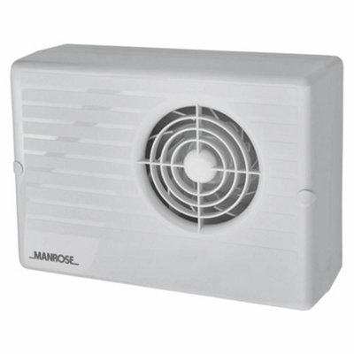 Manrose Cf200P Centrifugal Extractor Fan  100 mm / 4 Inch (Pull-Cord) from B&Q