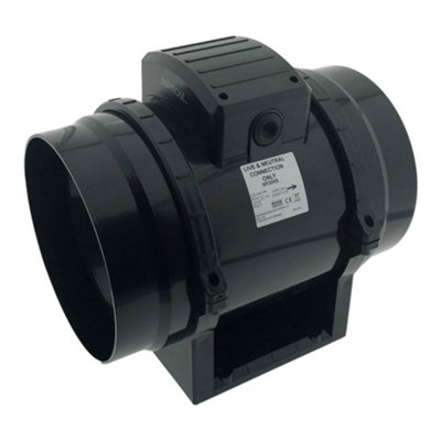 B&Q -  Mf200S In-Line Mixed Flow Extractor Fan 200mm (Standard Version)