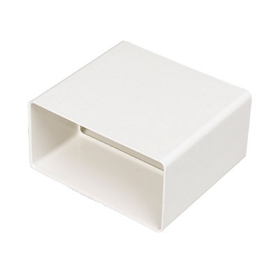 Manrose White Flat Channel Ducting Connector (W)110mm from B&Q