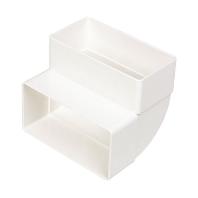 Manrose White Ducting Bend(W)110mm from B&Q