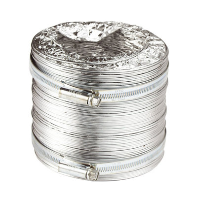 Manrose Aluminium Flexible Ducting Hose(L)2.5M (Dia)100mm from B&Q