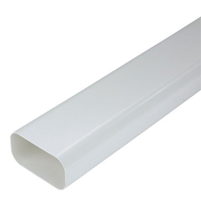 Manrose White Flat Channel Ducting(L)1M (Dia)125mm from B&Q