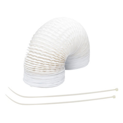 Manrose White Polyvinyl Chloride (Pvc) Flexible Ducting Hose(L)1M (Dia)125mm from B&Q