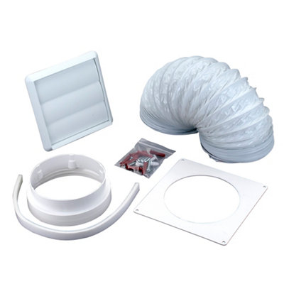 Manrose V43077 White Cooker Hood Venting Kit (D)125mm from B&Q