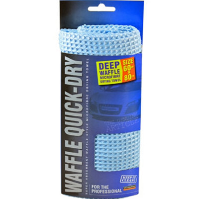 Martin Cox Deep Waffle Large Microfibre Towel Cloth Car Home 60 X 80Cm Quick Dry 5021121670588 - Image 9