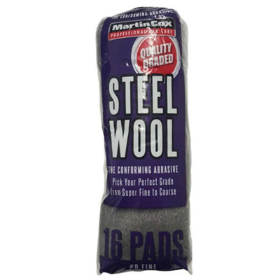 Martin Cox Steel Wool Fine Grade 016 Pad Pack from B&Q