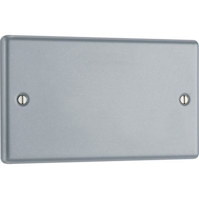 British General Bg Metal Clad Industrial Double Blank PlateScratch Resistant from B&Q