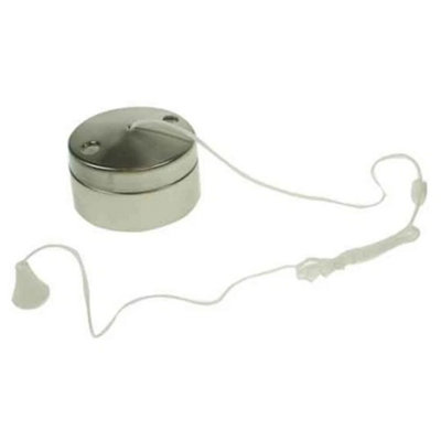 Bg 802St Ceiling Pull-Cord Switch For Lighting 6 Amp 2 Way Stainless Steel Effect from B&Q