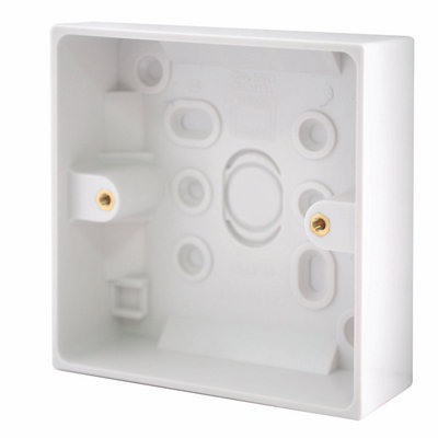 Bg Plastic 1-Gang 30mm Single Pattress Box from B&Q