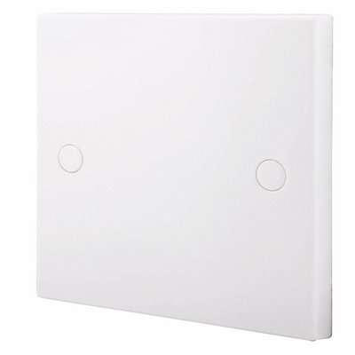 Bg White 1 Gang Single Blanking Plate from B&Q