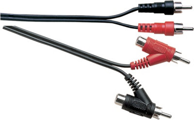 Electrovision Standard 2X Phono Plugs To 2X Stackable Phono Plugs Screened Lead 1.8M from B&Q