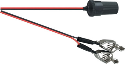 12V VOLT CAR POWER LEAD CABLE CIGAR LIGHTER SOCKET TO BATTERY CROCODILE CLIPS - Image 5