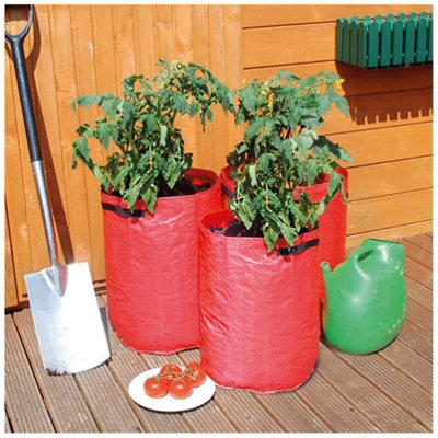 Netagon Pack Of 3 63L Garden Outdoor Durable Tomato Vegatable Planting Planter Grow Bag from B&Q