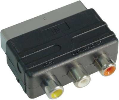 Electrovision Scart Adaptor Plug To 3 Phono Socket Lead from B&Q