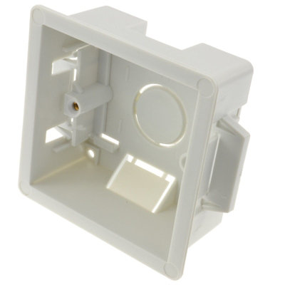 Kenable Dry Lining Plasterboard Back Box Pattress Box 1 Gang 35mm from B&Q