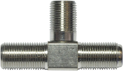 Electrovision F Type Adaptor 2Xsock Socket With Twin F Type Sockets Forming The Adaptor Unit from B&Q
