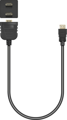 Electrovision Hdmi Plug To 2X Hdmi Socket Hdmi Plug To 2 X Hdmi Sockets from B&Q