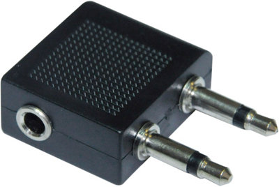 Electrovision Aircraft Headphone Socket Dual Jack Adaptor from B&Q