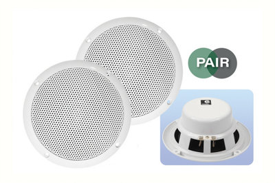 Electro Vision E-Audio 40W 5 Inch Round Ceiling Speaker With Dual Moisture Resistant Cone from B&Q