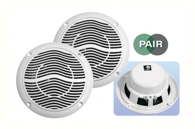 Electro Vision E-Audio White 5 Inch 80W 2-Way Moisture Resistant Ceiling Speakers