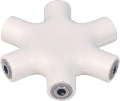Electrovision 3.5 mm Stereo Socket To 5X 3.5mm Stereos Sockets Adaptor from B&Q