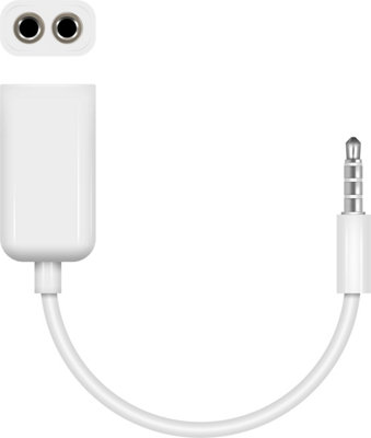 Electrovision Ipod Iphone Ipad Headphone Splitter With A Single Input Connection And Dual Output Sockets Forming The Splitter Unit from B&Q