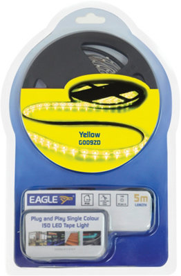 Eagle Tape Light Kit 12V 5M Yellow With Self Adhesive Back from B&Q