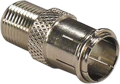 Electrovision Female To Quick F Male Adaptor Coaxial Connector from B&Q