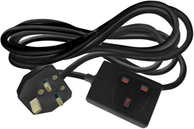 Netagon Eagle Single Gang 13A Extension Lead 5M- Black from B&Q