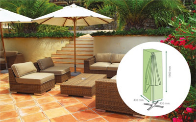 Netagon Home Garden Outdoor Water Resistant Jumbo Large Parasol Umbrella Cover Protector from B&Q
