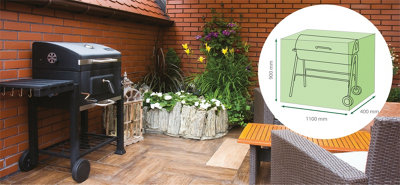 Netagon Home Garden Water Resistant Outdoor Trolley Bbq Barbeque Green Cover Protector from B&Q