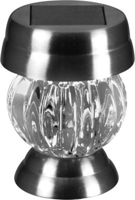 Luxform Solar Tuscany Garden Spike Stainless Steel from B&Q