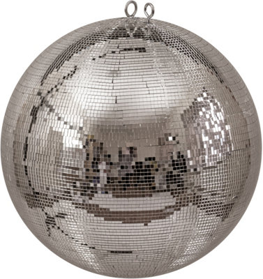 Fxlab 40cm Silver Mirror Ball - Party Atmosphere Creator - 5mm Mirrored Glass Facets - Image 3