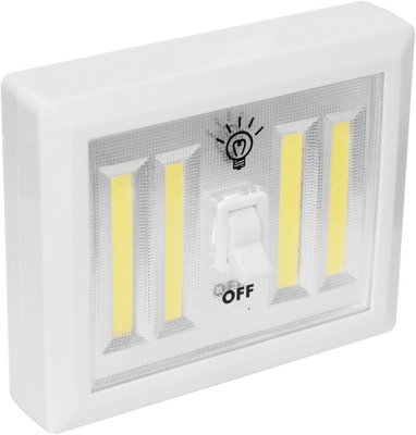 St Helens Home & Garden Home And Garden 4 Cob Led Light Switch With On/of Switch from B&Q