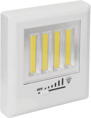 St Helens Home & Garden Home And Garden 4 Cob Led Light Switch With Dimmer from B&Q