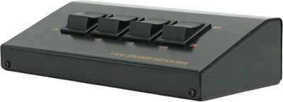 Electrovision High Power Metal Stereo Speaker Switch With Multiple Speaker Output Sections And A Selector Control Forming The Switch Assembly from B&Q