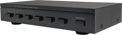 Electrovision E-Audio High Power 6 Way Stereo Speaker Switch With Impedance And Overload Protection from B&Q
