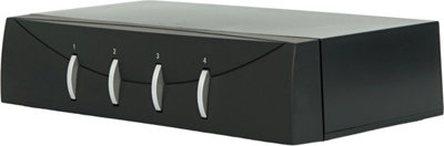 Electrovision 4 Way Stereo Audio And Video And S Video Source Selector With Four Input Sections And One Output Section Forming The Selector Unit from B&Q