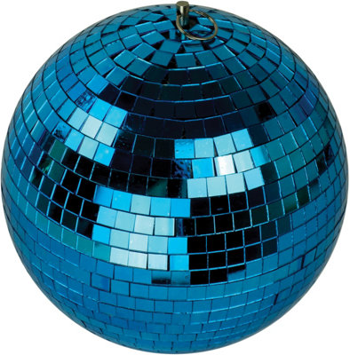 Netagon Fxlab Party Event Festive Christmas Blue Disco Mirror Ball 200mm from B&Q