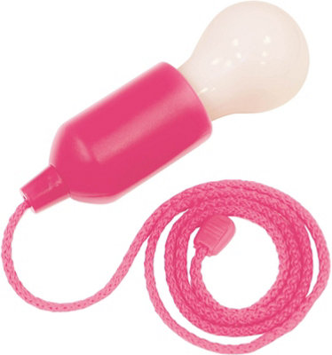 Netagon Home Garden Indoor Outdoor Battery Operated Led Hanging Pull LightPink from B&Q