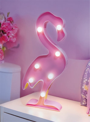 St Helens Home & Garden Flamingo Led Night Light  Perfect For Use In Children's Bedrooms from B&Q
