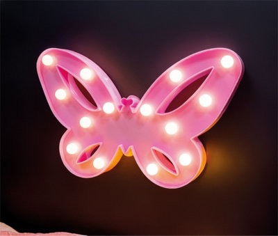 St Helens Home & Garden Butterfly Night Led Light  Perfect For Use In Children's Bedrooms from B&Q