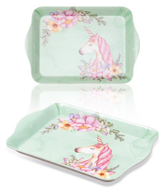 St Helens Home & Garden Malamine Serving TrayUnicorn (2X21X14) from B&Q