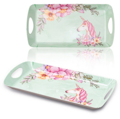 St Helens Home & Garden Malamine Serving TrayUnicorn (4X40.5X20.5) from B&Q