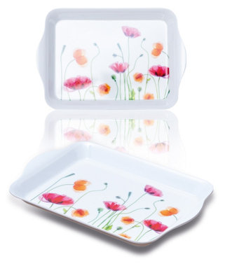 St Helens Home & Garden Malamine Serving TrayFlower (2X21X14) from B&Q