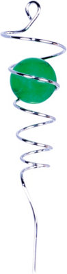 Netagon Garden Outdoor Hanging Spiral Wind Spinner With Ball- Green from B&Q