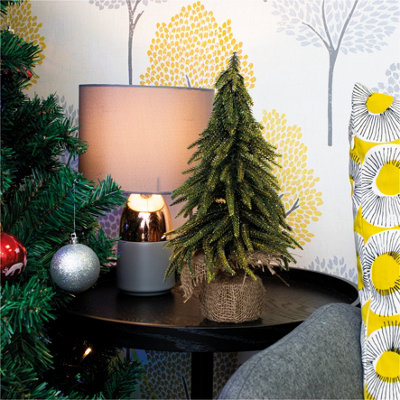 Netagon St Helens Home And Garden Decorative Gold Finish Mini Artificial Christmas Tree In Hessian Bag from B&Q